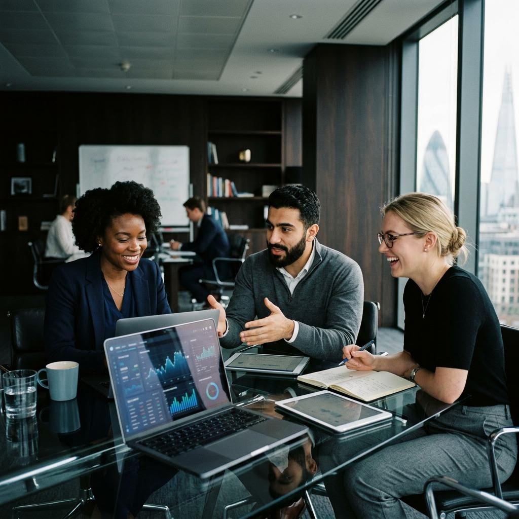 Ingénieurs fintech en session de supervision